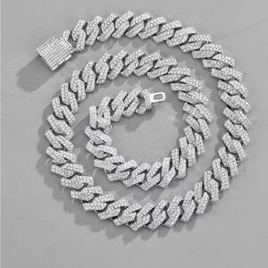 Silver bling necklace -for date night or just a night on the town